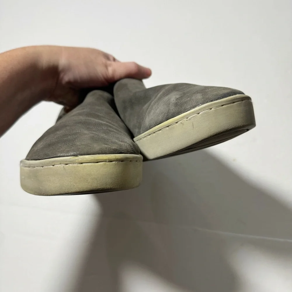 Vince Soren Nubuck Leather Slip-on Shoes
